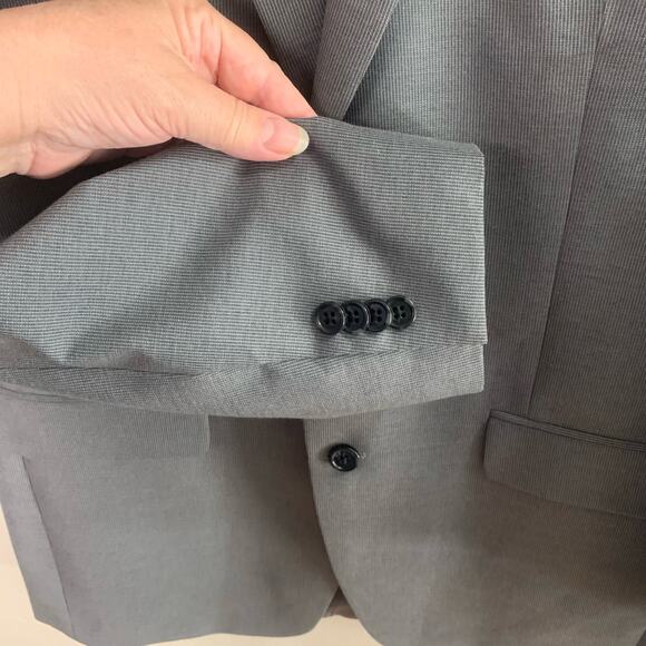 Michael Kors Size 40L Men's Sport Coat Blazer Jacket Gray Career Business - Picture 6 of 11